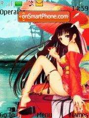 Japanese Girl tema screenshot
