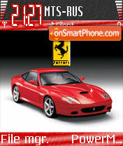 Ferrari 575m theme screenshot