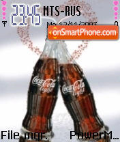 Capture d'écran Coke Love thème
