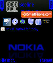 Скриншот темы Nokia Blue