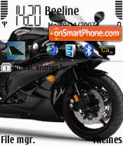 Capture d'écran Black Bike thème