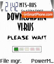 Virus Animated tema screenshot