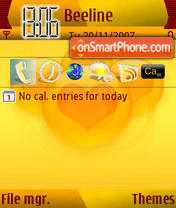 Love Yellow theme screenshot