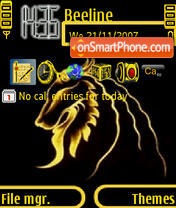 Lion Neon tema screenshot