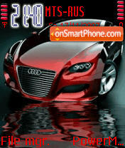 Red Animated Audi tema screenshot