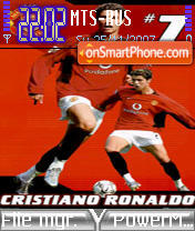 Capture d'écran C.Ronaldo thème