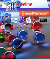 Abstract Balls tema screenshot