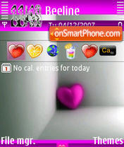 Capture d'écran Lonely Love thème