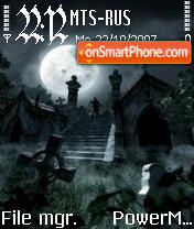 Скриншот темы Cemetery of the Dark