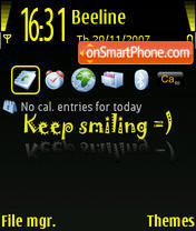 Keep Smiling V4 tema screenshot