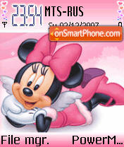 Скриншот темы Minnie Mouse Animated