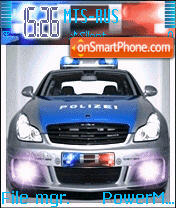 Animated Police Car 01 theme screenshot