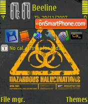 Capture d'écran Biohazard thème