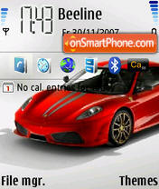 Capture d'écran Red Ferrari thème