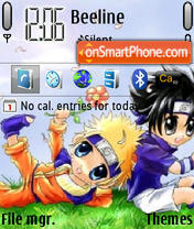 Naruto And Sasuke theme screenshot