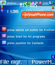 Windows Mobile tema screenshot