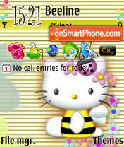Capture d'écran Hello Kitty thème