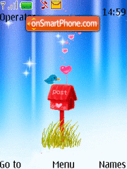 Capture d'écran Love Mail Animated thème
