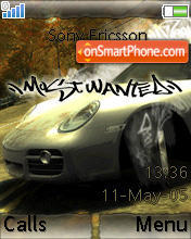 NFS Porsche Cayman tema screenshot