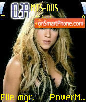 Shakira tema screenshot
