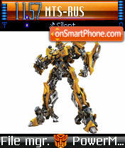 Скриншот темы Transformers