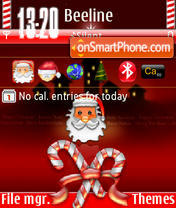 Merry X-mas theme screenshot