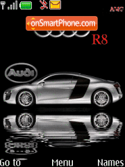 Animated Audi R8 theme screenshot