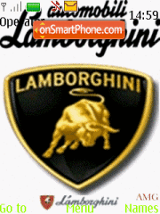 Animated Lamborghini Gtr theme screenshot