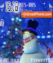 Snowman 03 theme screenshot