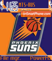 Phoenix Suns NBA theme screenshot