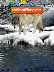 Capture d'écran Animated Wolf thème