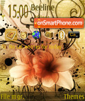 Scent Of Dry Flowers S60v3 theme screenshot