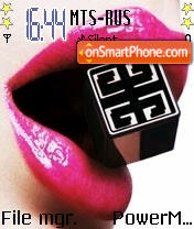 Girl Lips theme screenshot