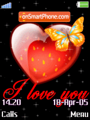 Capture d'écran Animated Love thème