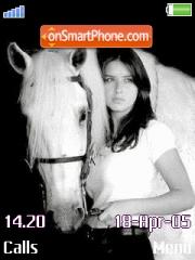 Horse and Girl tema screenshot