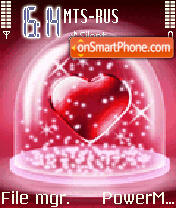Animated Love theme screenshot