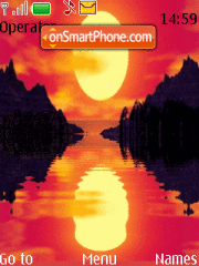 Animated Sunset tema screenshot
