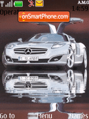 Скриншот темы Animated Mercedes