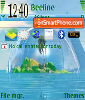 Sea Oasis tema screenshot