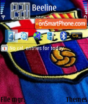 Capture d'écran FC Barselona thème