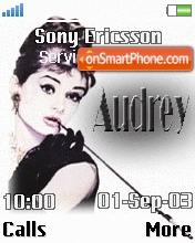 Скриншот темы Audrey Hepburn 01