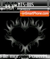 Black Heart s60 tema screenshot