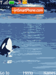 Animated Orca es el tema de pantalla