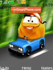 Animated Funny Road theme screenshot