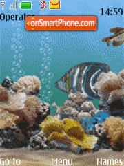 Скриншот темы Animated Aquarium