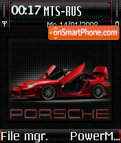 Скриншот темы Porsche Carrera 01