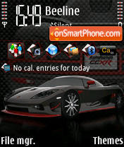 Koenigsegg CCXR 240 yI theme screenshot