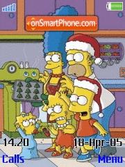 Homer Family Xmas tema screenshot