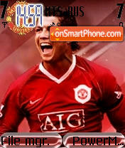 Capture d'écran C. Ronaldo thème