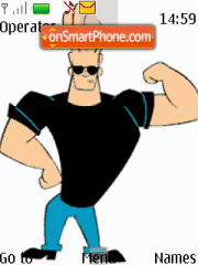 Animated Johnny Bravo tema screenshot